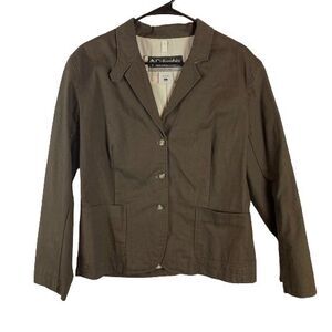 Columbia XCO Women's Large Brown Jacket Blazer Floral Lined